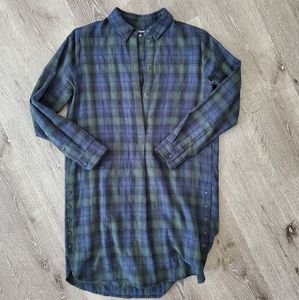 Madewell Plaid Shirt Dress